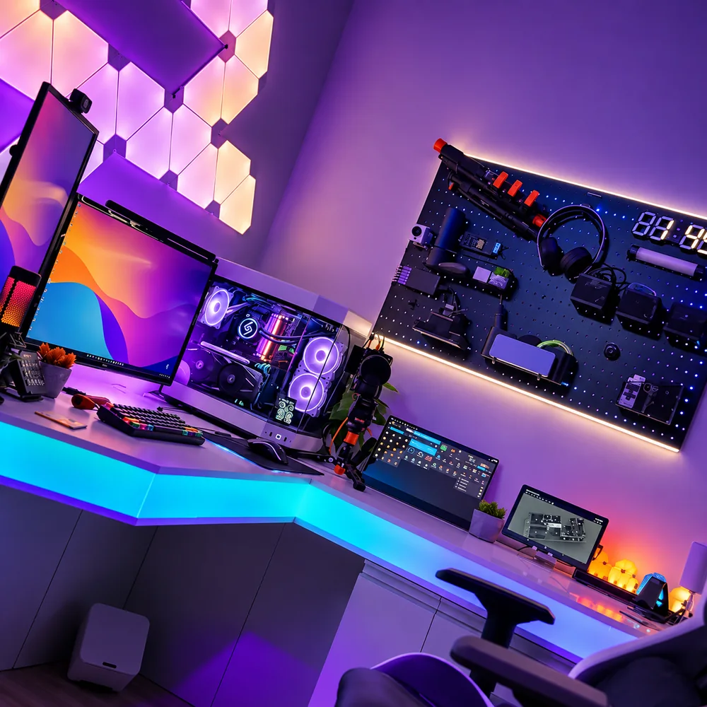 Setup inteligente com leds