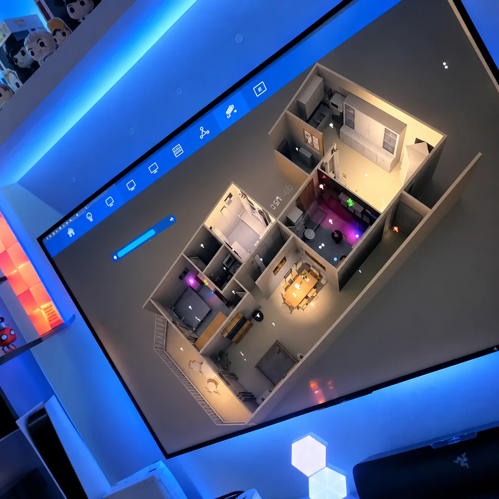 Casa 3D interativa no Home Assistant