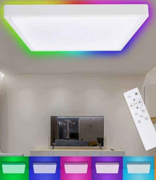 Plafon Led com borda RGB wifi